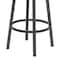 Armen Living Titana 30" Bar Height Metal Swivel Barstool in Ford Black Pu and Mineral Finish 721535746880 - alternate 5